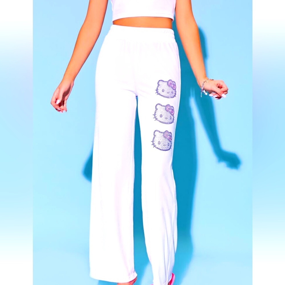 HELLO KITTY VELOUR SWEATPANTS